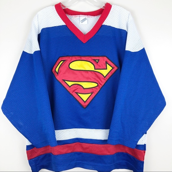 superman hockey jersey